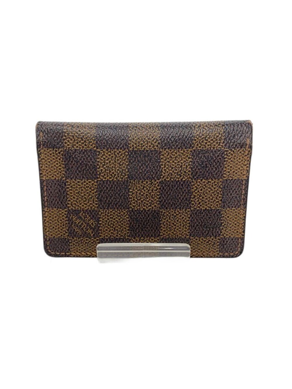 LOUIS VUITTON Organizer de Poche Damier Ebene Brown Solid